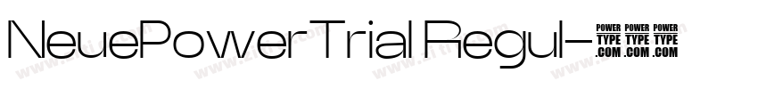 NeuePowerTrial Regul字体转换